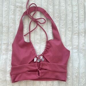 Princess Polly Dusty Rose Halter Top
